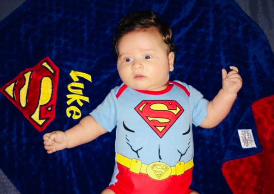 Personalized Superman Minky Blanket