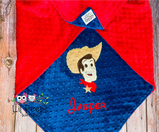 Personalized Woody from Toy Story Blanket