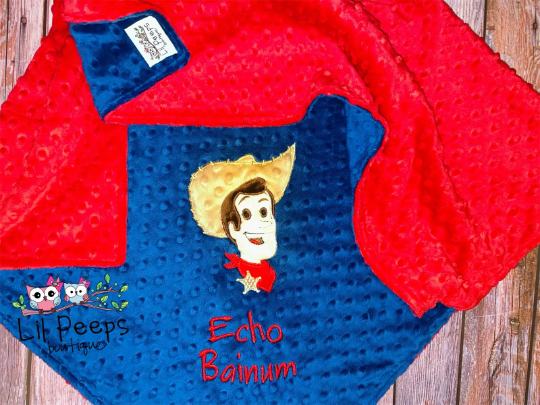Personalized Woody from Toy Story Blanket