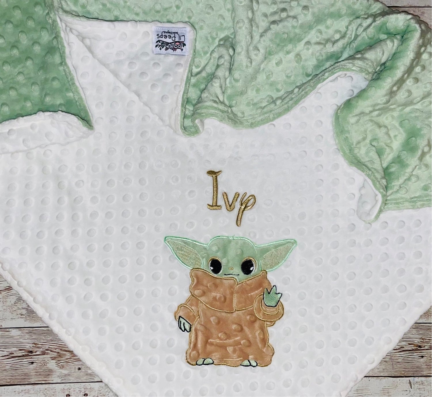 Baby yoda sales in a blanket